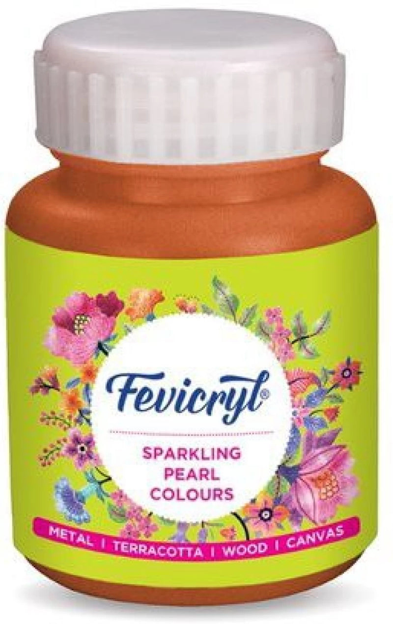 FEVICRYL ACRYLIC COLOUR 903 SPARKLING PEARL ORANGE 100 ML