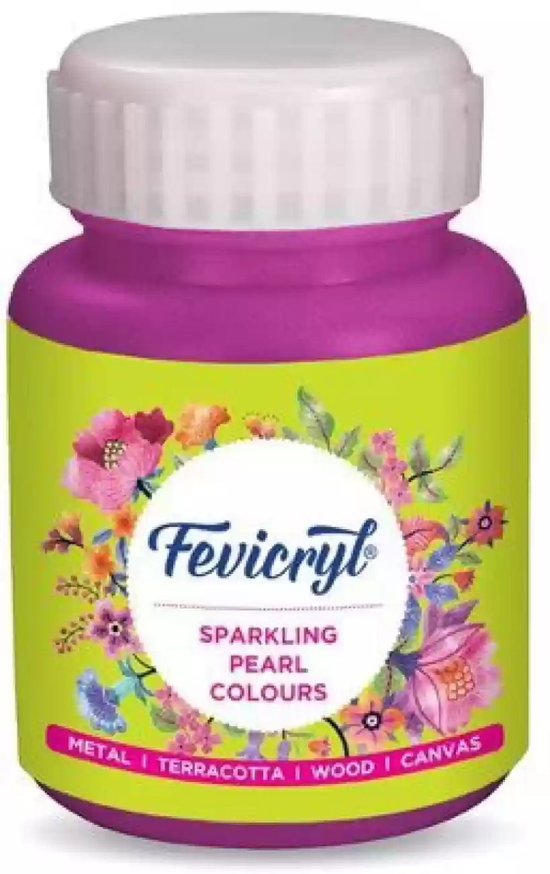 FEVICRYL ACRYLIC COLOUR 915 SPARKLING PEARL MAGENTA 100 ML