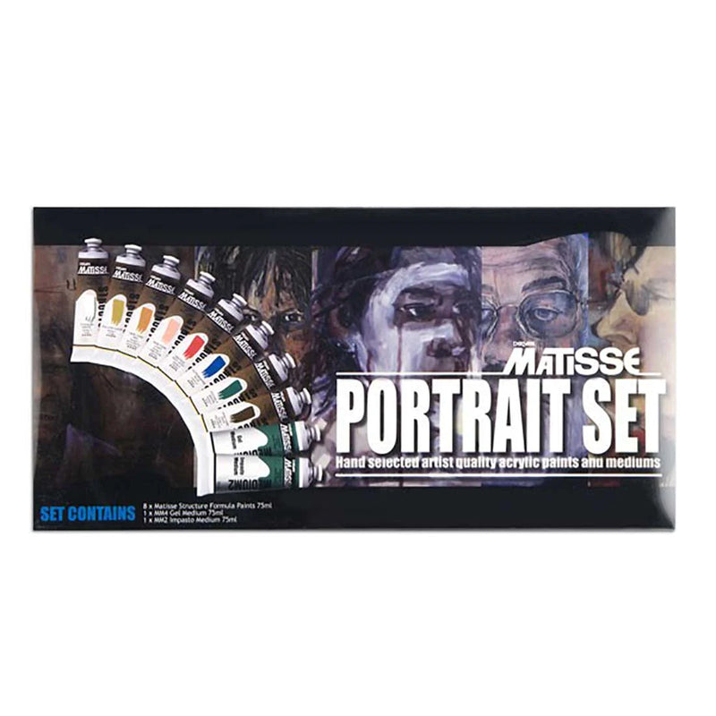 MATISSE STRUCTURE ACRYLIC COLOUR PORTRAIT SET 10 X 75 ML 1PMS10PO