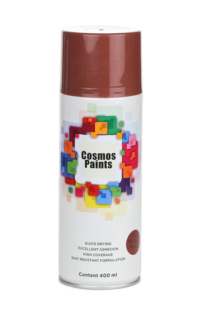 COSMOS ACRYLIC SPRAY PAINT 400 ML ANTI RUST BROWN 142