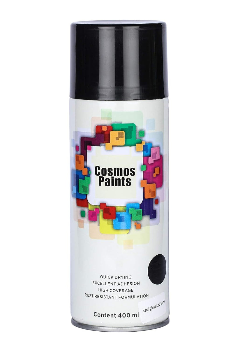 COSMOS ACRYLIC SPRAY PAINT 400 ML CED BLACK