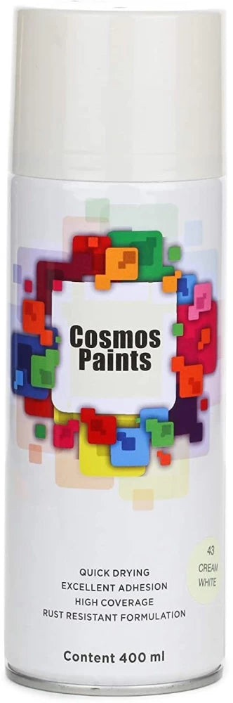 COSMOS ACRYLIC SPRAY PAINT 400 ML CREAM WHITE 43