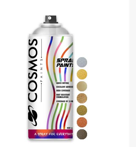 COSMOS ACRYLIC SPRAY PAINT 400 ML SILVER 36