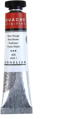 SENNELIER XTRA FINE GOUACHE COLOUR 21 ML SR 1 RED BROWN  (N130511.405)