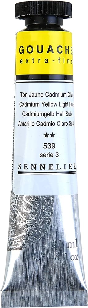 SENNELIER XTRA FINE GOUACHE COLOUR 21 ML SR 3 CADMIUM YELLOW LIGHT  (N130511.539)