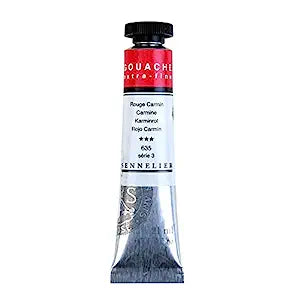 SENNELIER XTRA FINE GOUACHE COLOUR 21 ML SR 3 CARMINE RED  (N130511.635)