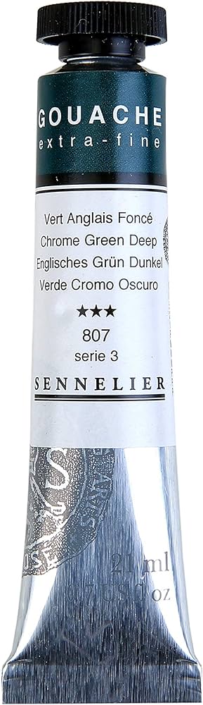 SENNELIER XTRA FINE GOUACHE COLOUR 21 ML SR 3 CHROME GREEN DEEP  (N130511.807)