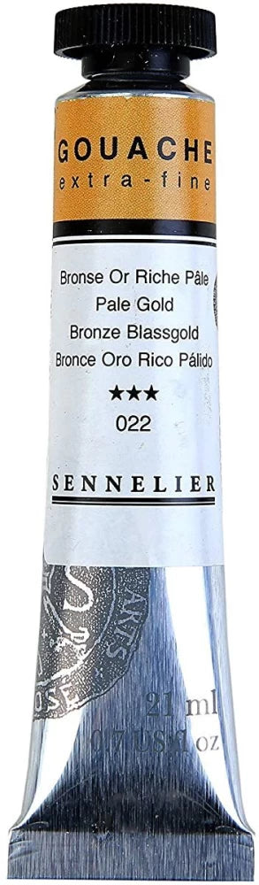 SENNELIER XTRA FINE GOUACHE COLOUR 21 ML SR 1 PALE GOLD  (N130602.022)