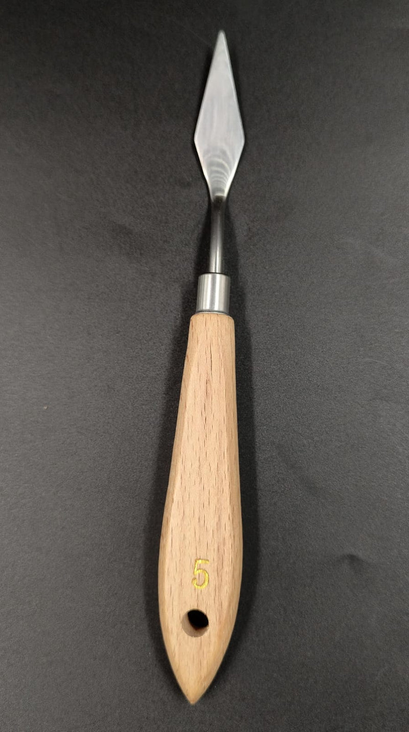 HSM WOOD HANDLE PAINTING KNIFE NO 5