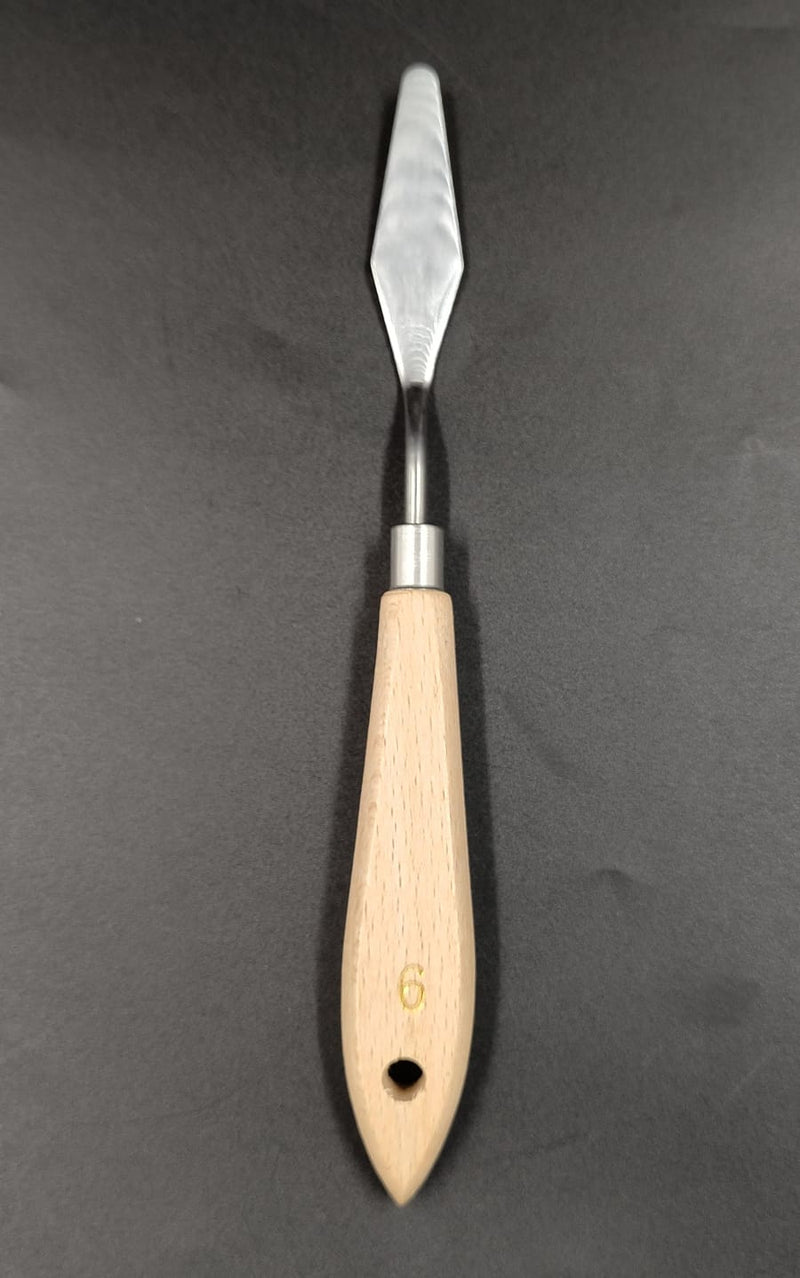 HSM WOOD HANDLE PAINTING KNIFE NO 6