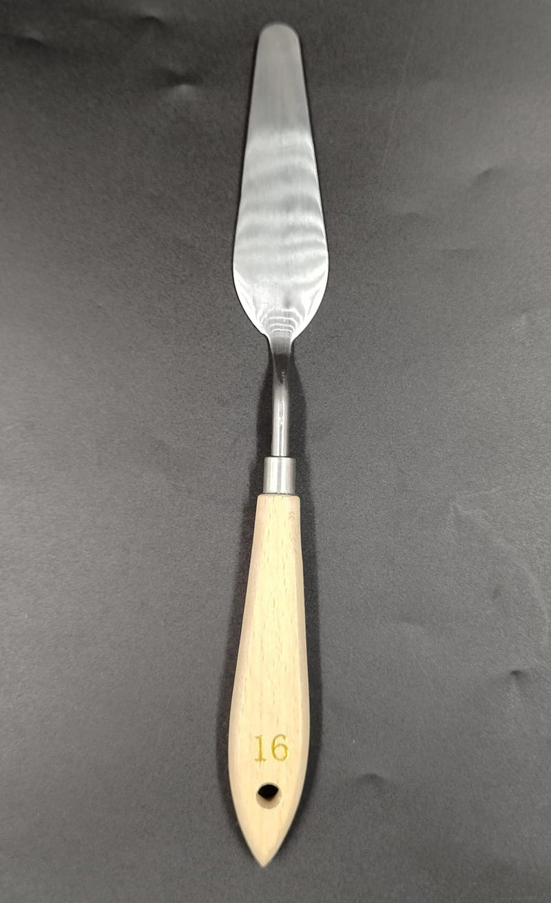 HSM WOOD HANDLE PAINTING KNIFE NO 16