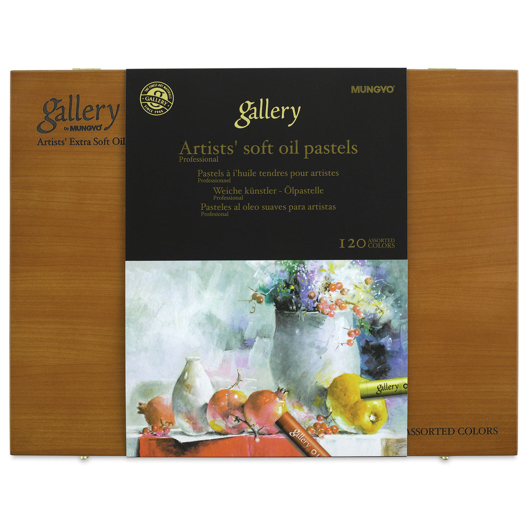 Mungyo Gallery selling Artist's Extra Soft Oil Pastels Set of 120 - Wooden Box