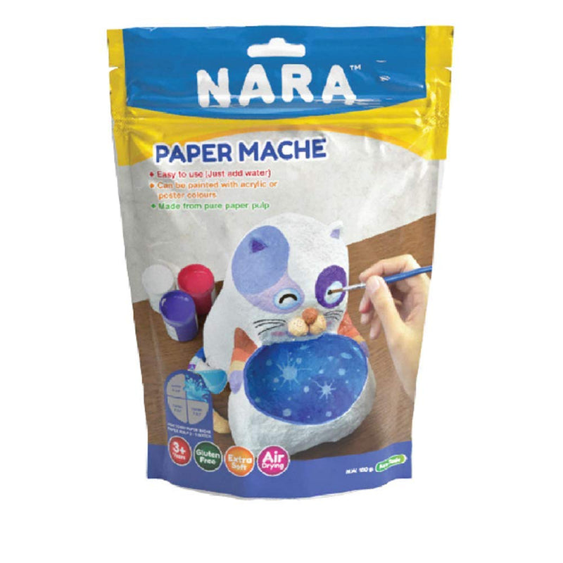 NARA PAPER MACHE CLAY WHITE 100 GRAM (PPO100)