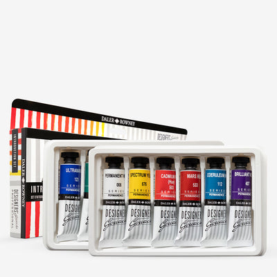 DALER & ROWNEY DESIGNER PROFESSIONAL GOUACHE INDRODUCTION SET OF 12 X 15 ML (136900001)