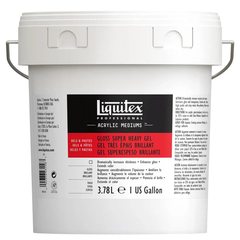 LIQUITEX ACRYLIC MEDIUM GLOSS SUPER HEAVY GEL 3000 ML