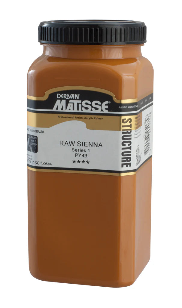 MATISSE STRUCTURE ACRYLIC 500 ML SR 1 BURNT SIENNA 1M5BS