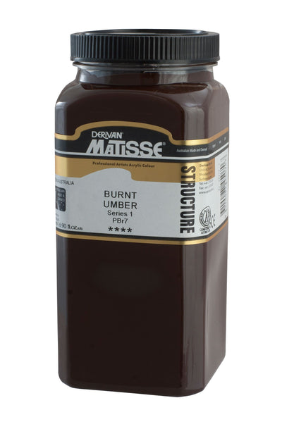 MATISSE STRUCTURE ACRYLIC 500 ML SR 1 BURNT UMBER 1M5BU