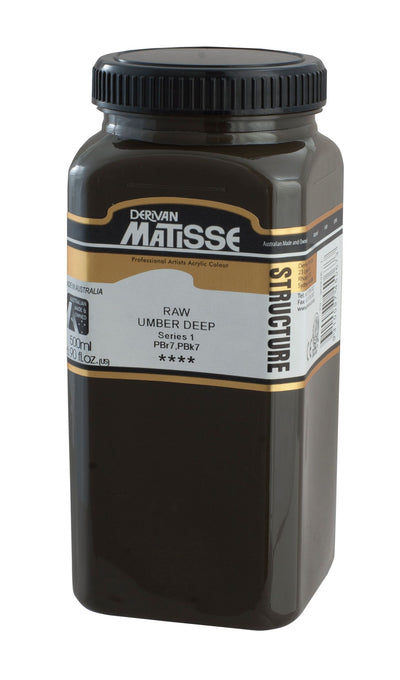 MATISSE STRUCTURE ACRYLIC 500 ML SR 1 RAW UMBER DEEP 1M5RUD