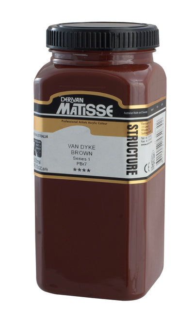 MATISSE STRUCTURE ACRYLIC 500 ML SR 1 VAN DYKE BROWN 1M5VDB