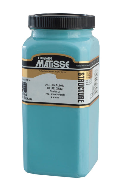 MATISSE STRUCTURE ACRYLIC 500 ML SR 2 AUSTRALIAN BLUE GUM 1M5ABG