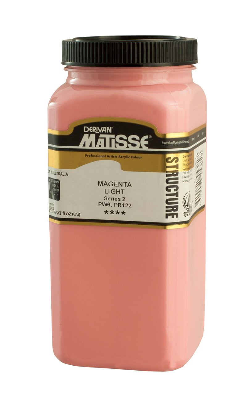 MATISSE STRUCTURE ACRYLIC 500 ML SR 2 MAGENTA LIGHT 1M5ML