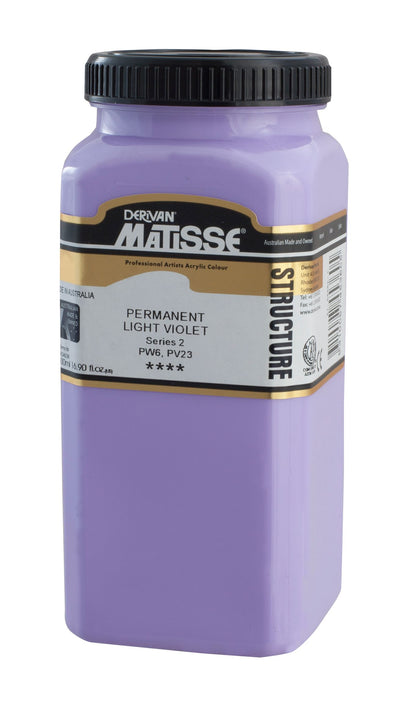 MATISSE STRUCTURE ACRYLIC 500 ML SR 2 PERM LT VIOLET 1M5PLV