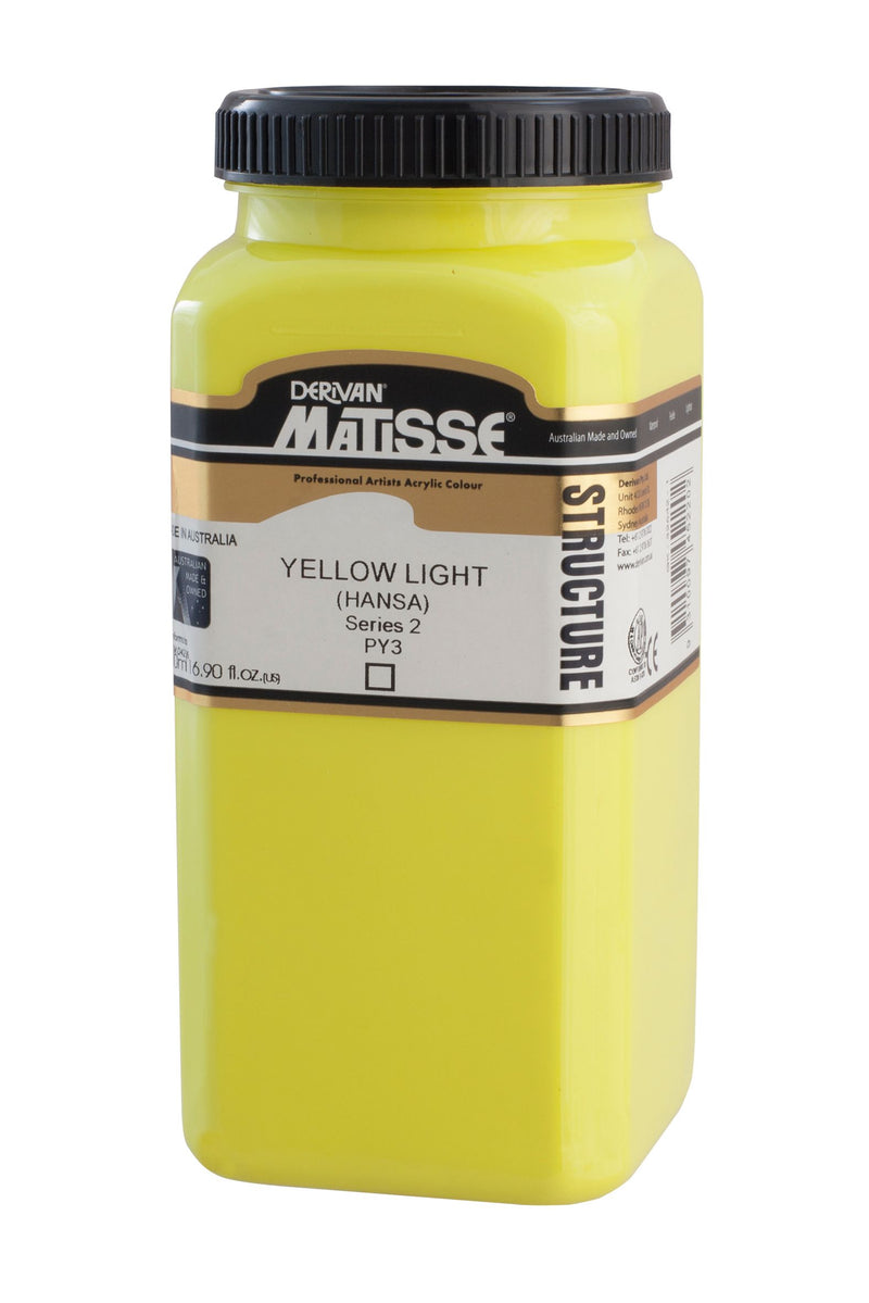 MATISSE STRUCTURE ACRYLIC 500 ML SR 2 YELLOW LIGHT HANSA 1M5YLH