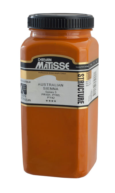 MATISSE STRUCTURE ACRYLIC 500 ML SR 3 AUSTRALIAN SIENNA 1M5AS