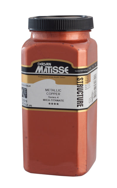 MATISSE STRUCTURE ACRYLIC 500 ML SR 4 METALLIC COPPER 1M5MCP