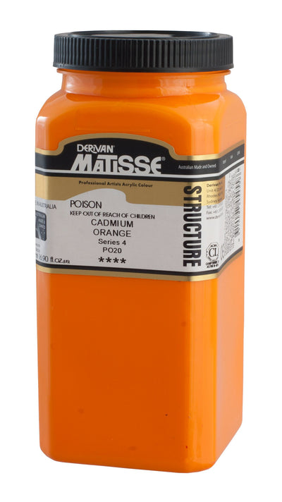 MATISSE STRUCTURE ACRYLIC 500 ML SR 4 CADMIUM ORANGE 1M5CO