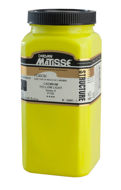 MATISSE STRUCTURE ACRYLIC 500 ML SR 4 CADMIUM YELLOW LIGHT 1M5CYL