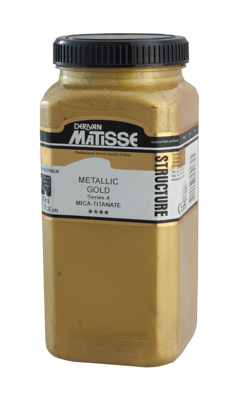 MATISSE STRUCTURE ACRYLIC 500 ML SR 4 METALLIC GOLD 1M5MGO