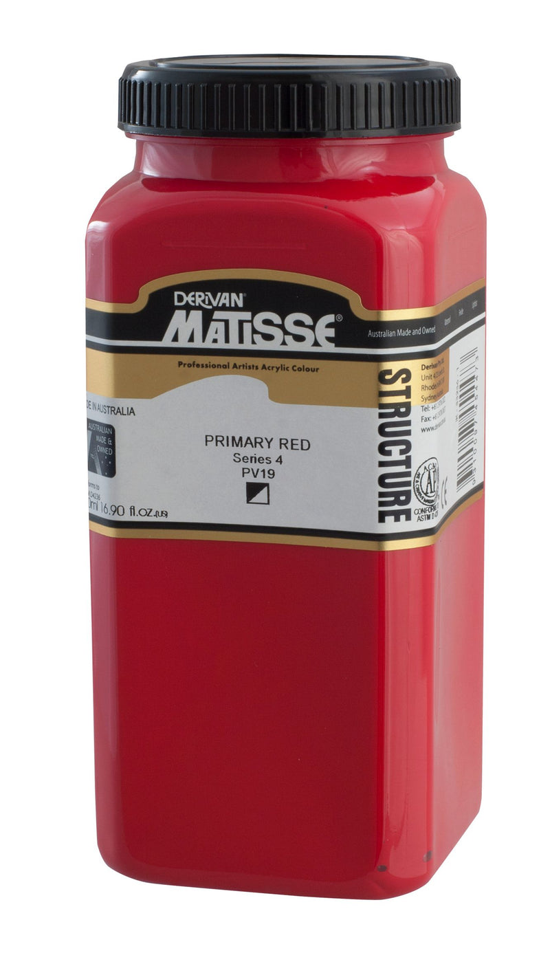 MATISSE STRUCTURE ACRYLIC 500 ML SR 4 PRIMARY RED 1M5PYR