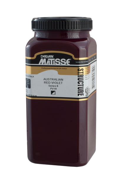 MATISSE STRUCTURE ACRYLIC 500 ML SR 6 AUSTRALIAN RED VIOLET 1M5ARV