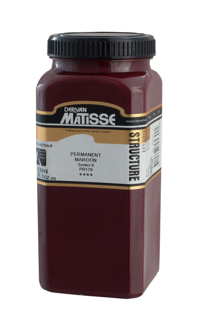 MATISSE STRUCTURE ACRYLIC 500 ML SR 6 PERMANENT MAROON 1M5PEM