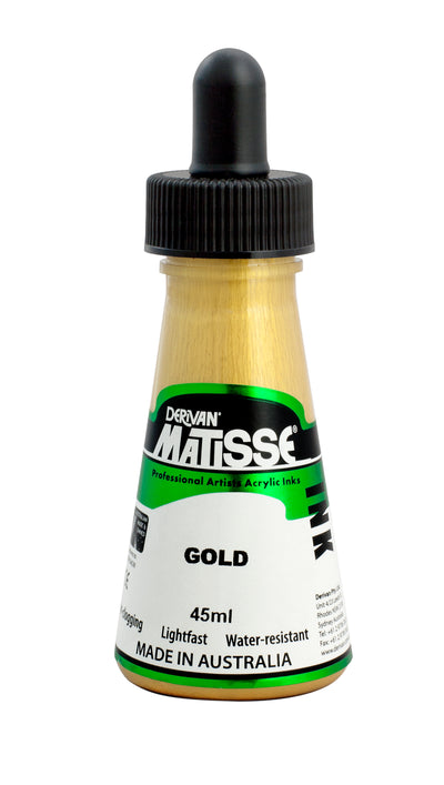 MATISSE ACRYLIC INK 45 ML GOLD (1MI50MGO)