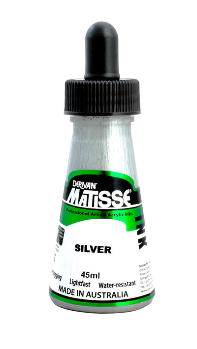 MATISSE ACRYLIC INK 45 ML SILVER (1MI50MSI)