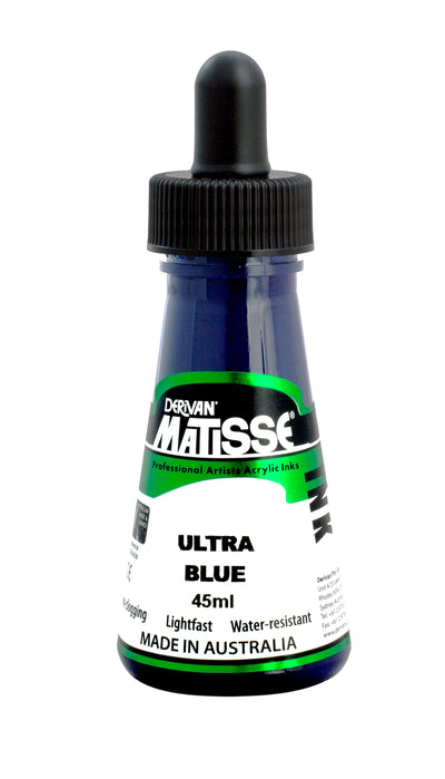 MATISSE ACRYLIC INK 45 ML ULTRA BLUE (1MI50UBL)