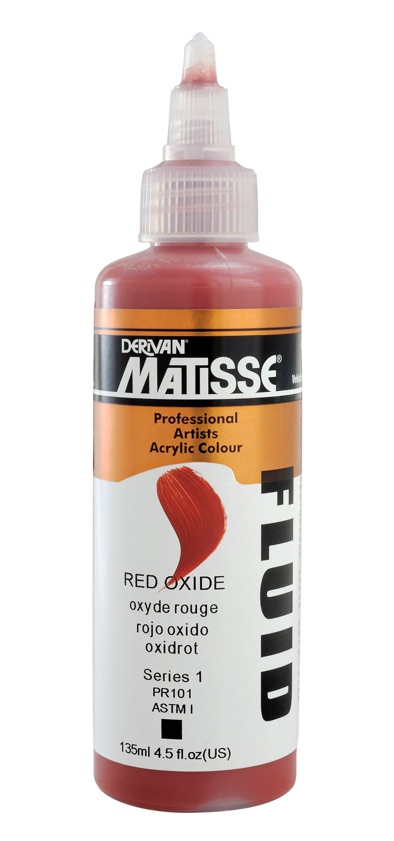 MATISSE FLUID ACRYLIC 135 ML SR 1 RED OXIDE 1MFU35RO