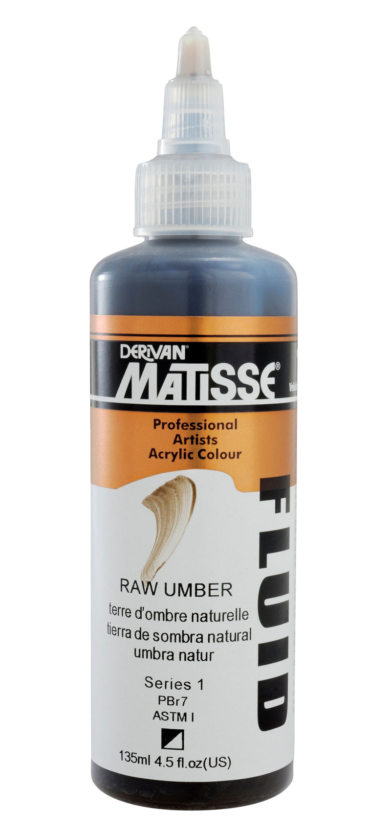 MATISSE FLUID ACRYLIC 135 ML SR 1 RAW UMBER 1MFU35RU