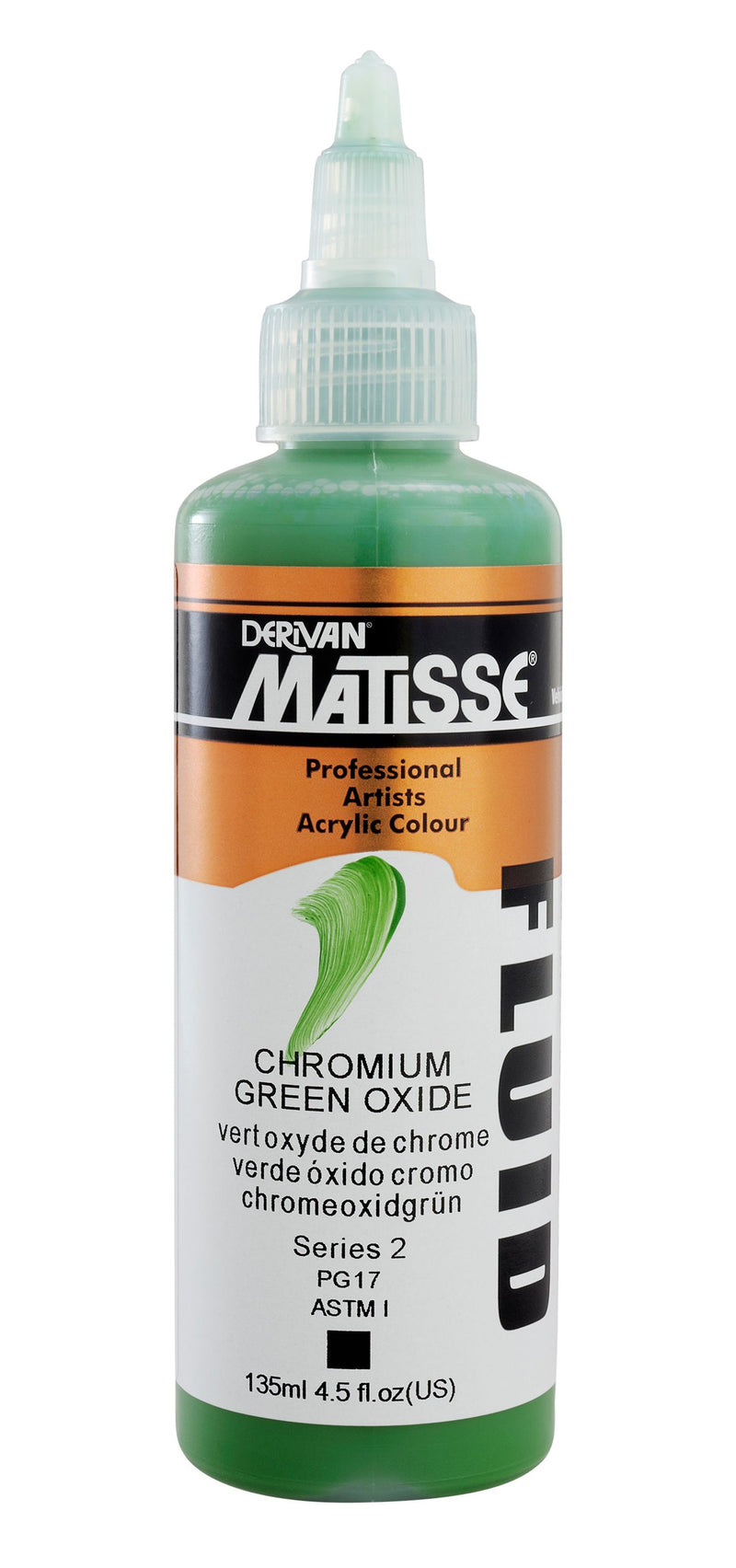 MATISSE FLUID ACRYLIC 135 ML SR 2 CHROMIUM GREEN OXIDE 1MFU35CGO