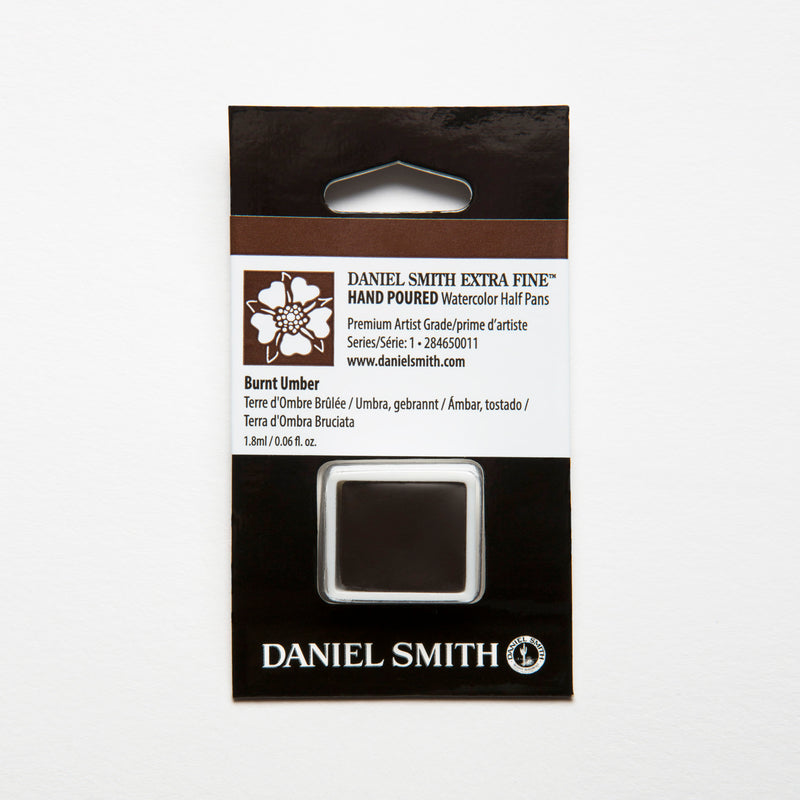 DANIEL SMITH EXTRA FINE WATERCOLOUR HALF PANS SR 1 1.8 ML BURNT UMBER (284650011)