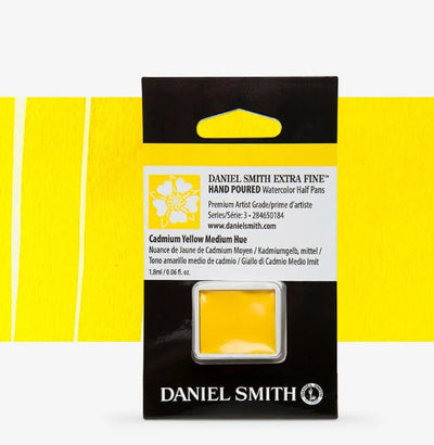 DANIEL SMITH EXTRA FINE WATERCOLOUR HALF PANS SR 3 1.8 ML CADMIUM YELLOW MEDIUM HUE (284660184)