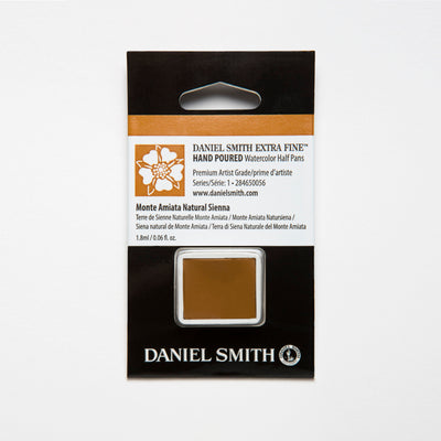 DANIEL SMITH EXTRA FINE WATERCOLOUR HALF PANS SR 1 1.8 ML MONTE AMIATA NATURAL SIENNA (284650056)