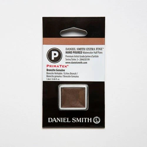 DANIEL SMITH EXTRA FINE WATERCOLOUR HALF PANS SR 3 1.8 ML BRONZITE GENUINE (284650199)