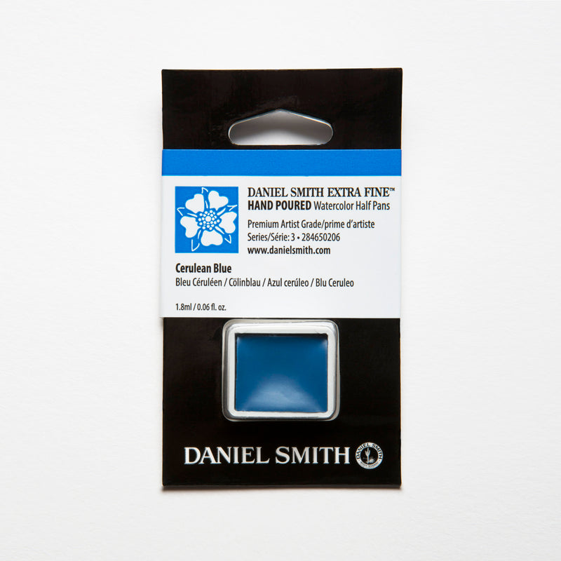 DANIEL SMITH EXTRA FINE WATERCOLOUR HALF PANS SR 3 1.8 ML CERULEAN BLUE (284650206)