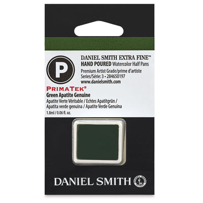 DANIEL SMITH EXTRA FINE WATERCOLOUR HALF PANS SR 3 1.8 ML GREEN APATITE GENUINE (284650197)