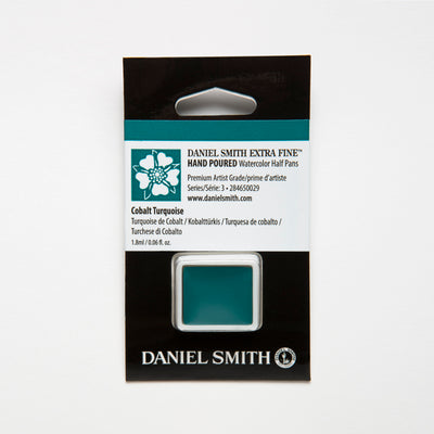 DANIEL SMITH EXTRA FINE WATERCOLOUR HALF PANS SR 3 1.8 ML COBALT TURQUOISE (284650029)