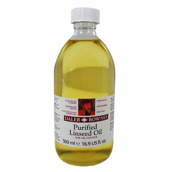 DALER & ROWNEY PURIFIED LINSEED OIL 500 ML (114050014)