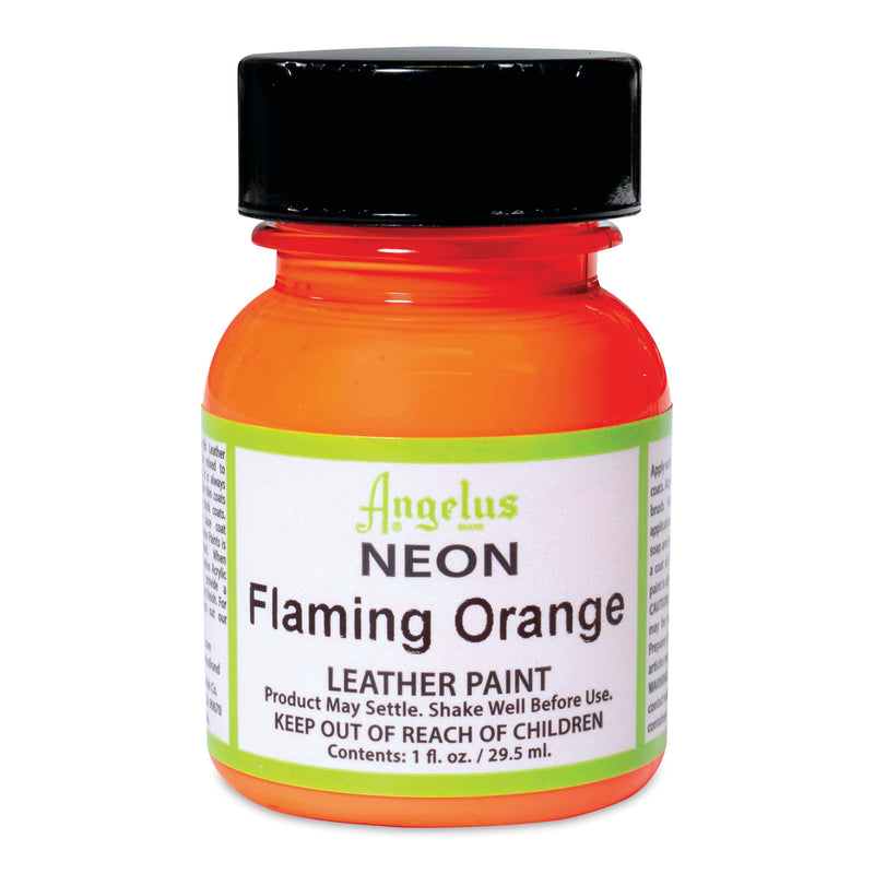 ANGELUS ACRYLIC LEATHER PAINT 29.5 ML NEON FLAMING ORANGE (72501129)